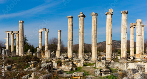 Temple of Aphrodite. Roman building ruins in Afrodisyas. Anatolia. Turkey
