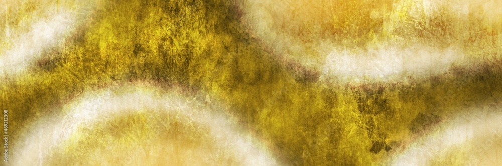 Abstract background painting art with golden brown rustic texture paint brush for presentation, website, thanksgiving party poster, wall decoration, or t-shirt design.