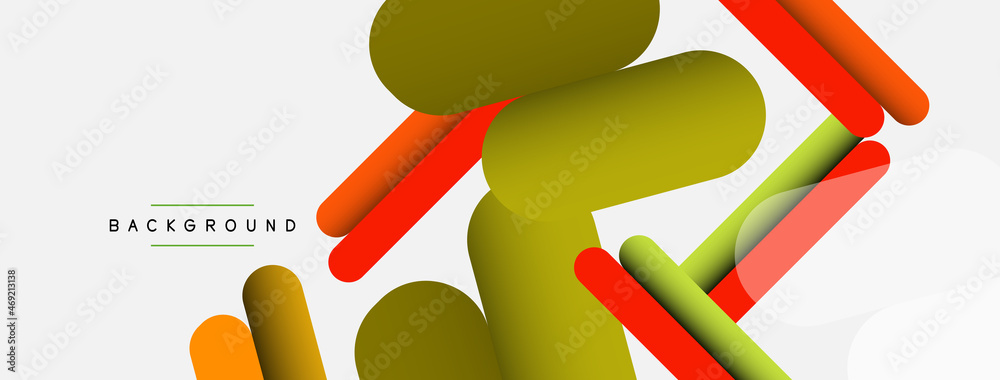 Abstract background. Round shapes, lines compositions on grey backdrop. Vector illustration for wallpaper banner background or landing page Abstract background. Round shapes, lines compositions on grey backdrop. Vector illustration for wallpaper banner background or landing page