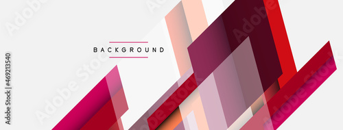 Vector background. Abstract overlapping color lines design with shadow effects. Illustration for wallpaper banner background or landing page