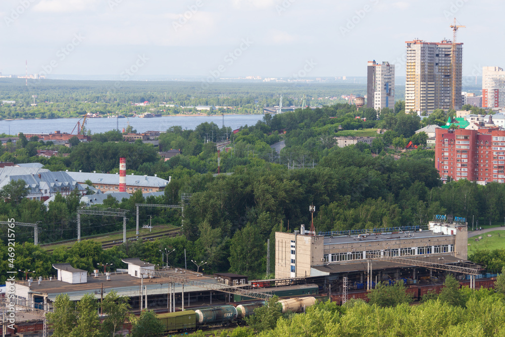 view of the outskirts of the city of Perm