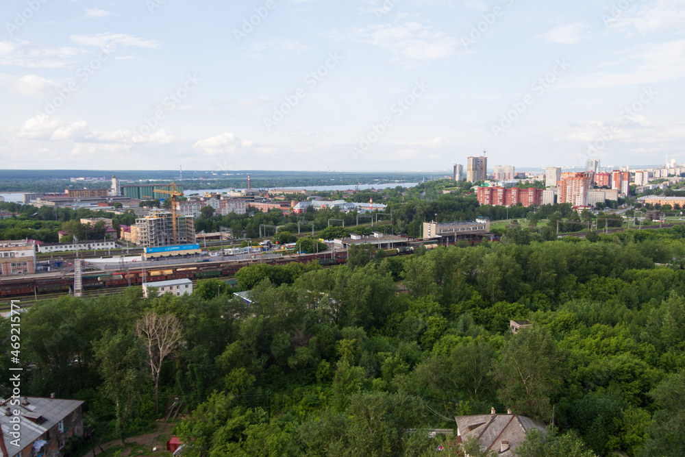 view of the outskirts of the city of Perm