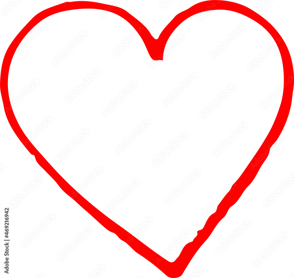 Hand draw Heart icon love sign design Hand draw Heart icon love sign design