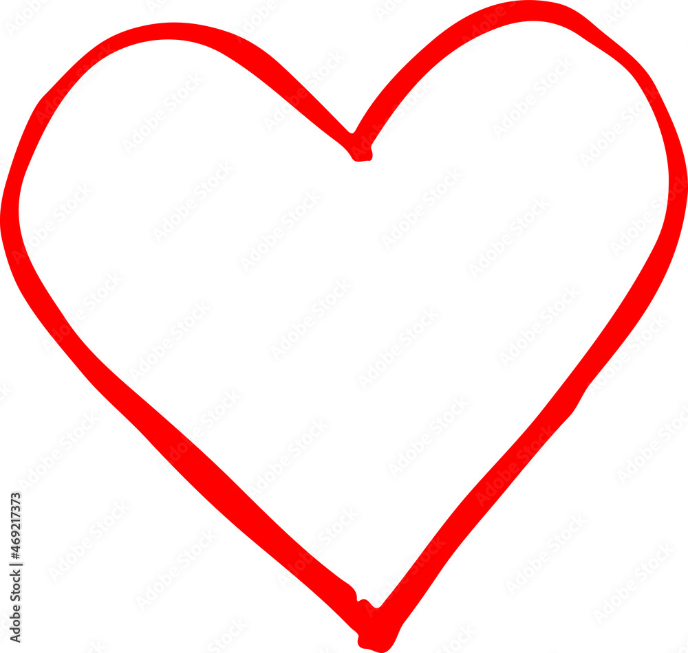 Hand draw Heart icon love sign design Hand draw Heart icon love sign design