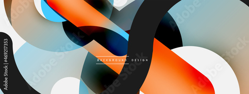 Circle abstract background. Vector illustration for wallpaper banner background card or landing page