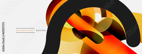 Circle abstract background. Vector illustration for wallpaper banner background card or landing page