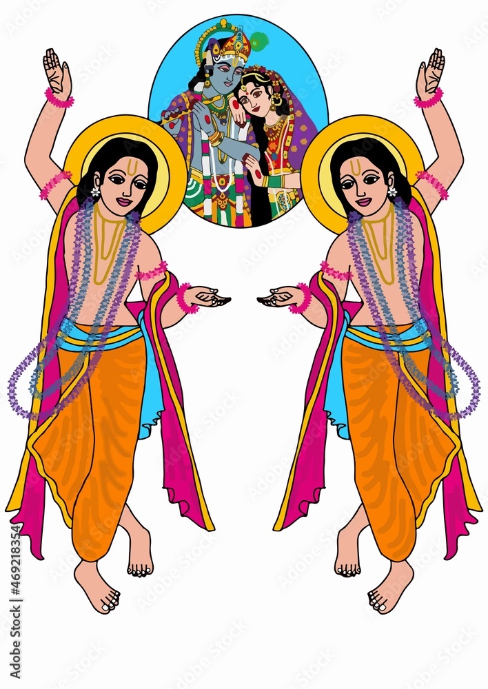 A beautiful illustrations of indian gods and goddesses