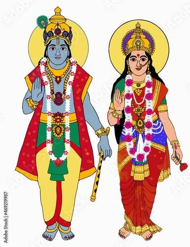  A beautiful illustrations of indian gods and goddeses