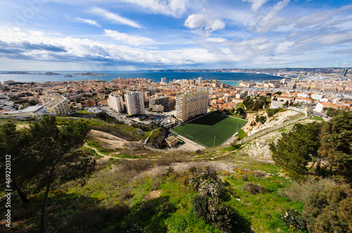 Districts of Marseille city, France photo