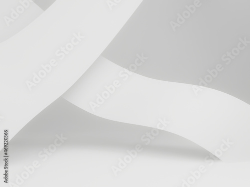 3D white stage background