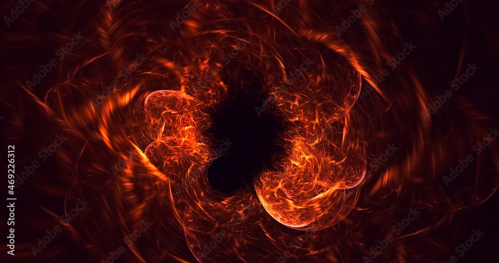 Fototapeta premium 3D rendering abstract colorful fractal light background
