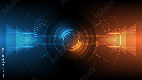 Technology background Hi-tech communication concept innovation abstract background vector illustration