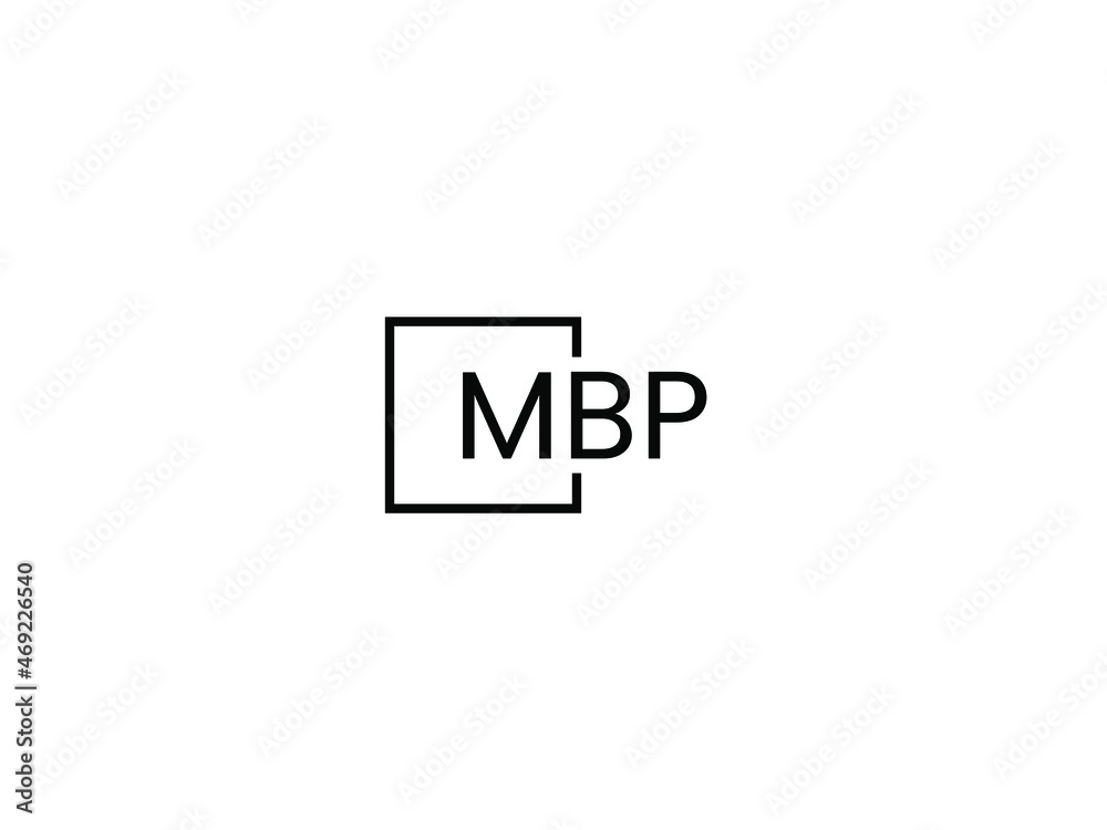 Fototapeta premium MBP letter initial logo design vector illustration