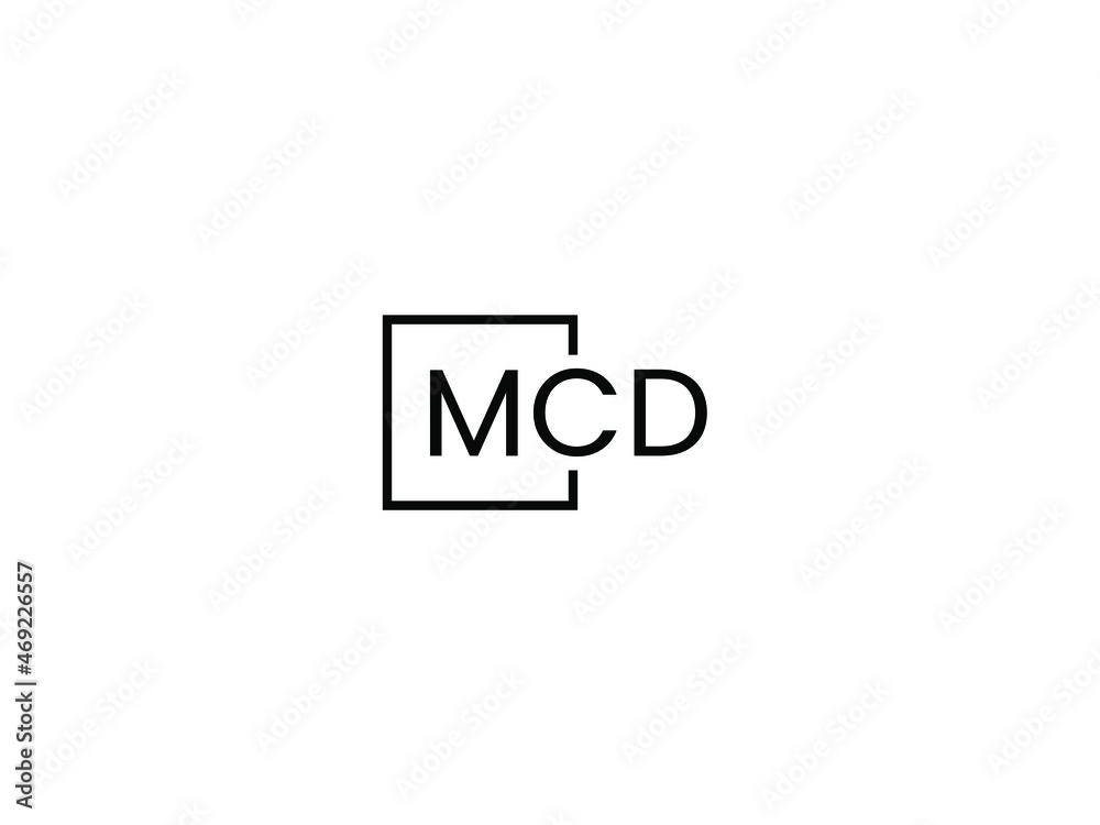 Obraz premium MCD letter initial logo design vector illustration