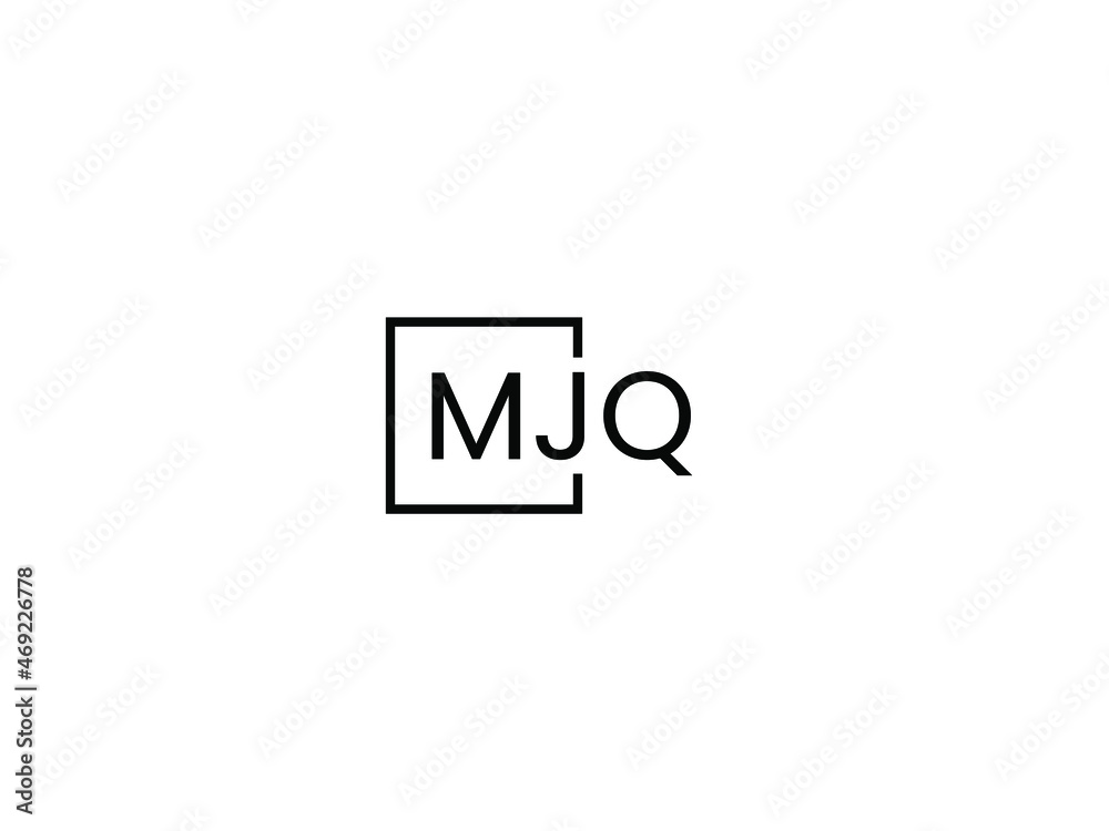 Fototapeta premium MJQ Letter Initial Logo Design Vector Illustration
