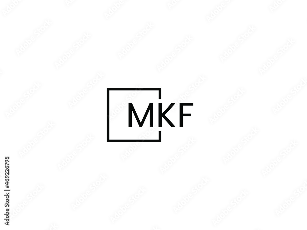 MKF Letter Initial Logo Design Vector Illustration
