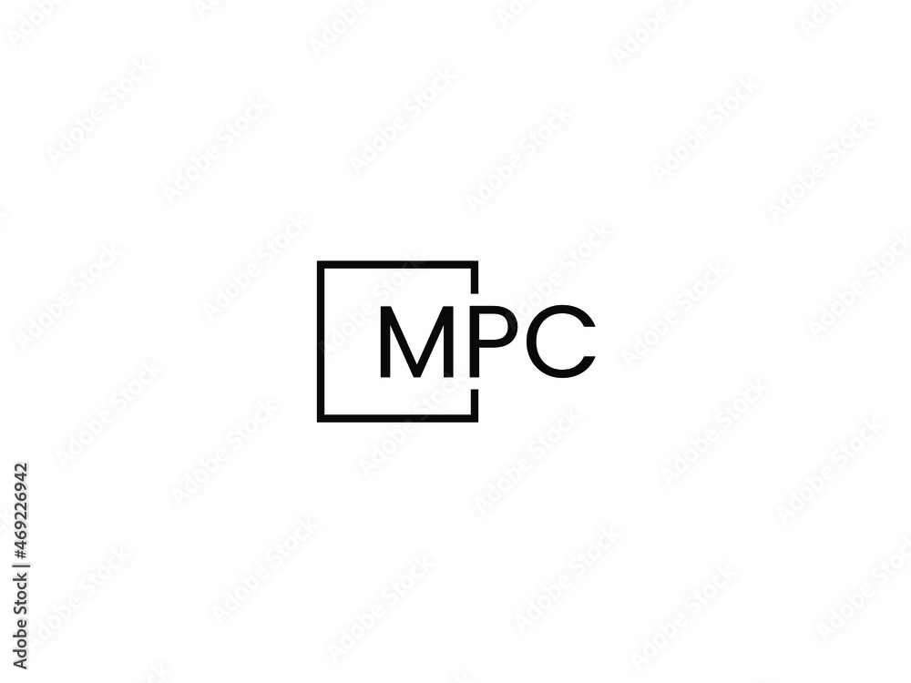 Fototapeta premium MPC Letter Initial Logo Design Vector Illustration