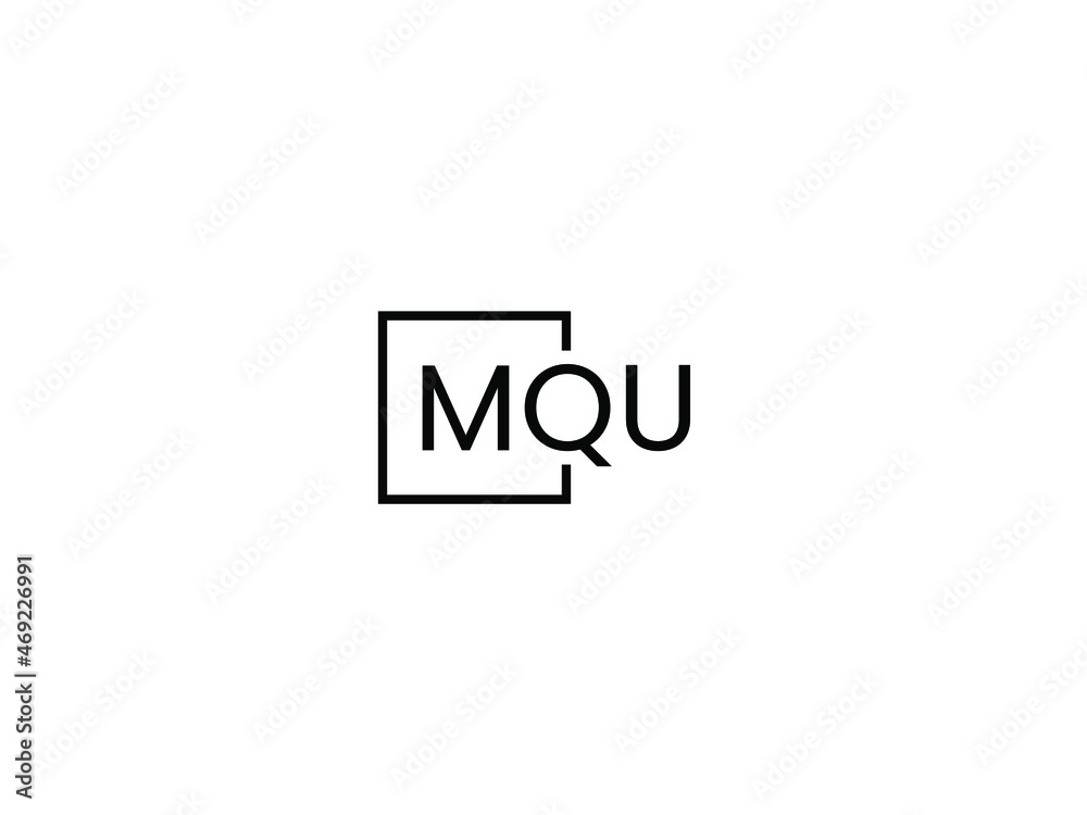 MQU Letter Initial Logo Design Vector Illustration MQU Letter Initial Logo Design Vector Illustration