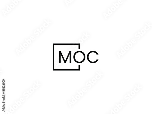 MOC Letter Initial Logo Design Vector Illustration