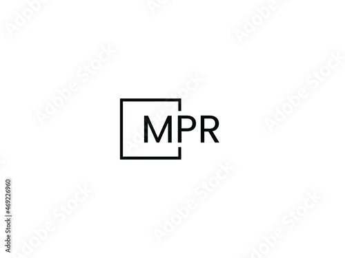 MPR Letter Initial Logo Design Vector Illustration