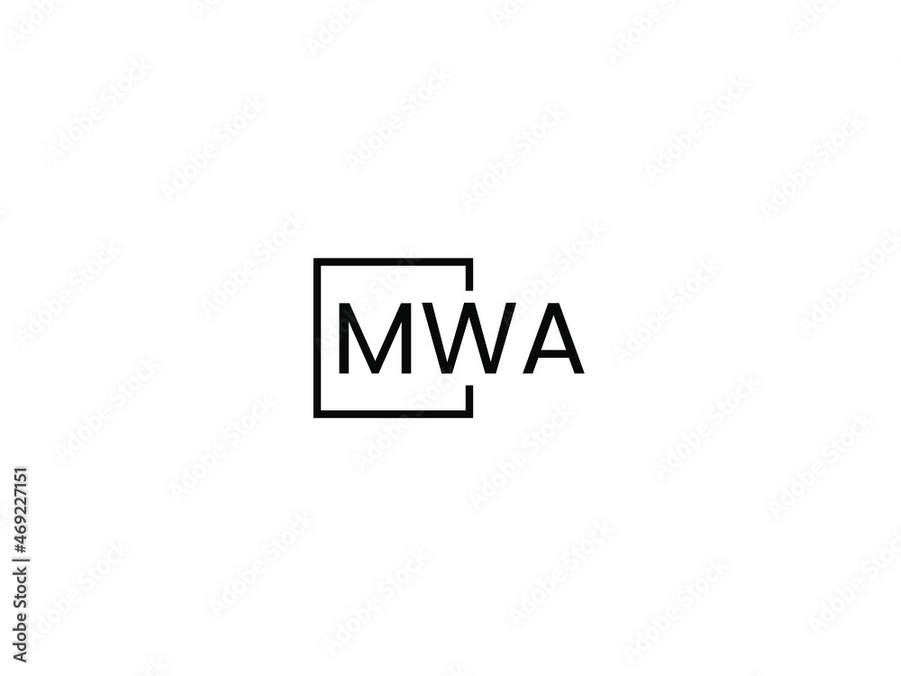 MWA Letter Initial Logo Design Vector Illustration MWA Letter Initial Logo Design Vector Illustration