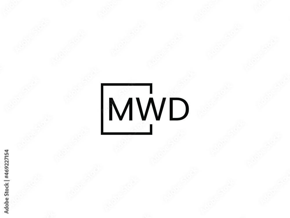 MWD Letter Initial Logo Design Vector Illustration MWD Letter Initial Logo Design Vector Illustration