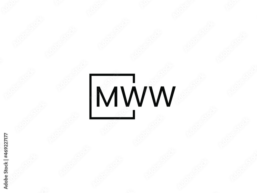 MWW Letter Initial Logo Design Vector Illustration MWW Letter Initial Logo Design Vector Illustration