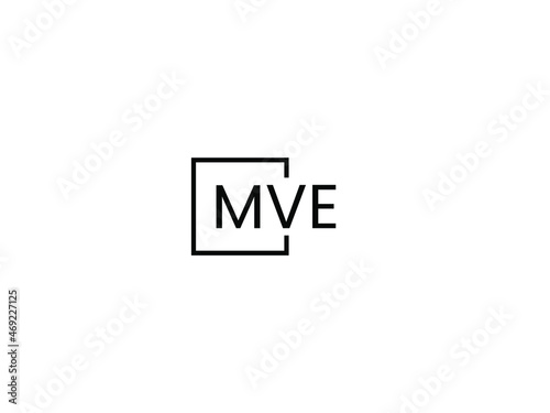 MVE Letter Initial Logo Design Vector Illustration