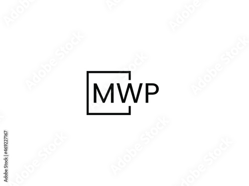 MWP Letter Initial Logo Design Vector Illustration photo