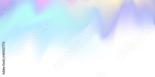 Horizontal Abstract Pastel Color Hologram Background Design