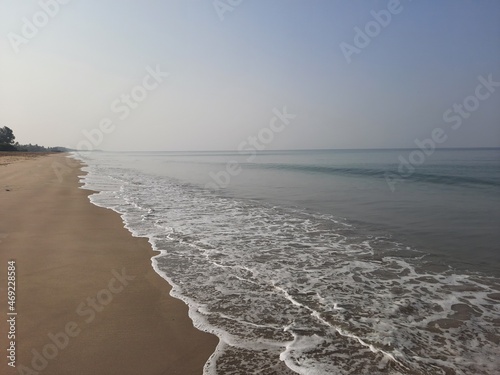 beach and waves, tropical beach, indian beach in goa, goa beach.