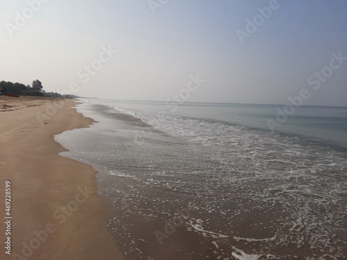 beach and waves, tropical beach, indian beach in goa, goa beach.