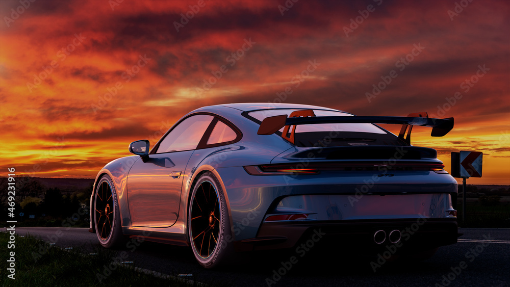 Porsche 911 GT3 RS Stock Photo