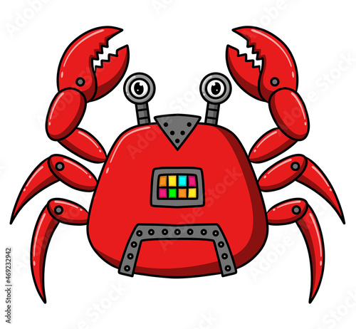 The cool robot crabs with the glossy paint