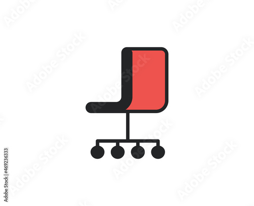 Chair line icon. Vector symbol in trendy flat style on white background. Office sing for design.