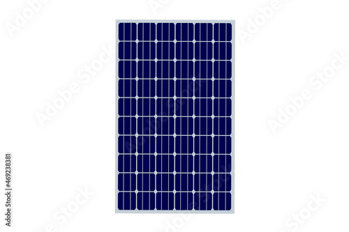 Solar panel isolated on white background. 3d render photo