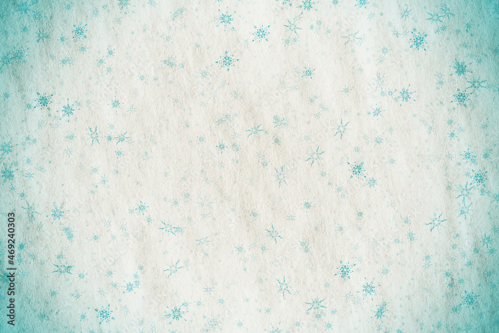 snowflakes on old paper texture