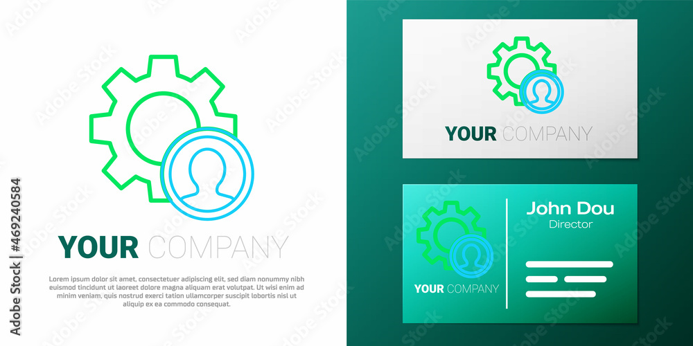 Line Head hunting icon isolated on white background. Business target or Employment sign. Human resource and recruitment for business. Colorful outline concept. Vector Line Head hunting icon isolated on white background. Business target or Employment sign. Human resource and recruitment for business. Colorful outline concept. Vector