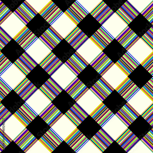 Abstract seamless pattern. Futuristic blur plaid. photo