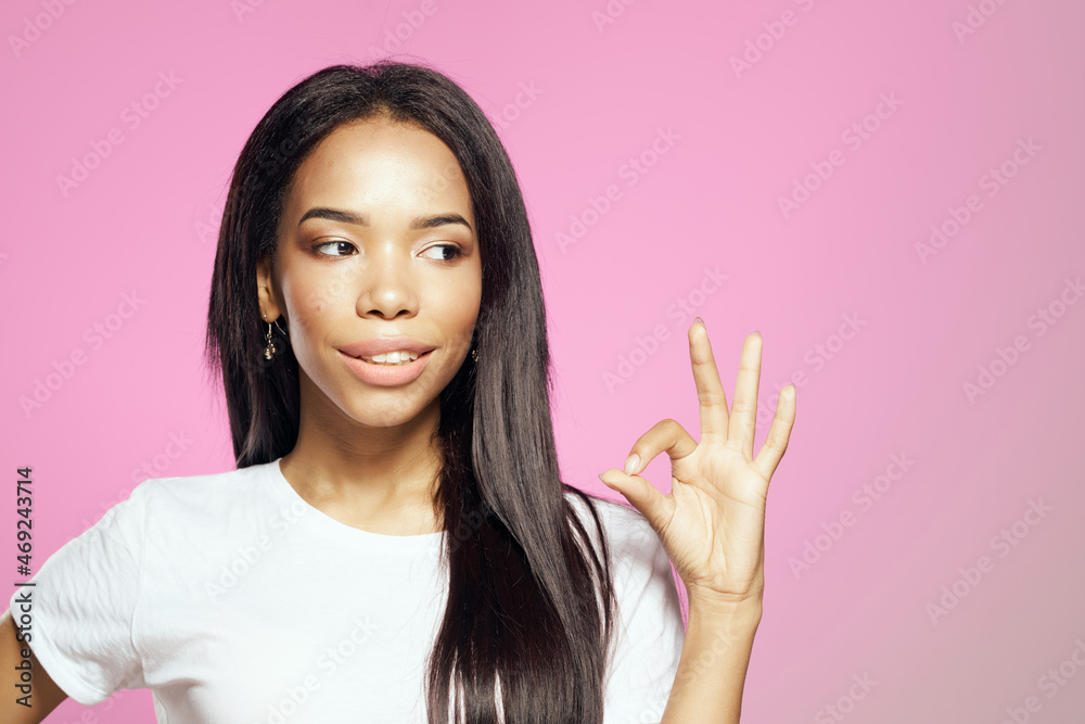 woman fashion hairstyle posing isolated background woman fashion hairstyle posing isolated background