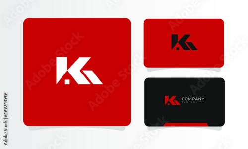 K House Red Minimlist Logo