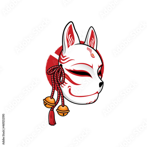 Japanese kitsune mask photo