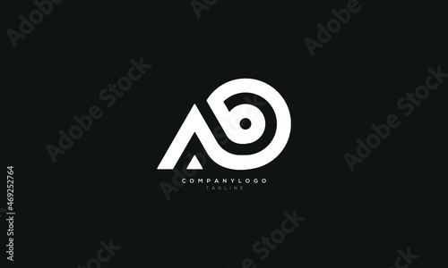 ABD, AD, AB, DA, BA, Abstract initial monogram letter alphabet logo design photo