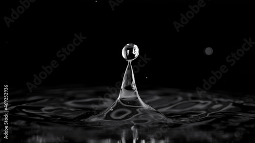 Water splash isolated on bl...