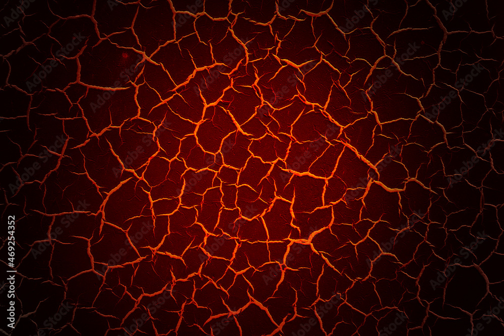 Obraz premium red crack for background