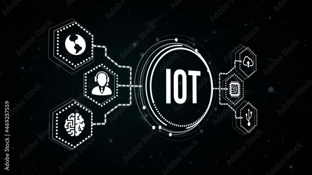 Internet of things - IOT concept. Businessman offer IOT products and solutions. Internet, business, Technology and network concept. Virtual button. Internet of things - IOT concept. Businessman offer IOT products and solutions. Internet, business, Technology and network concept. Virtual button.