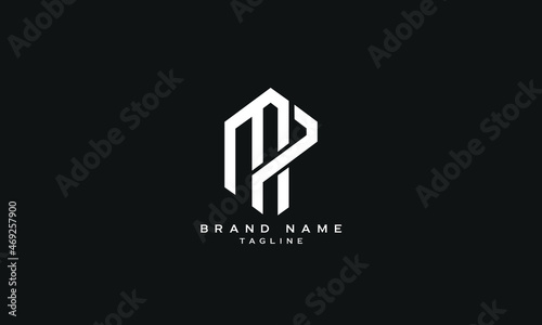 MP, MAP, PM, Abstract initial monogram letter alphabet logo design