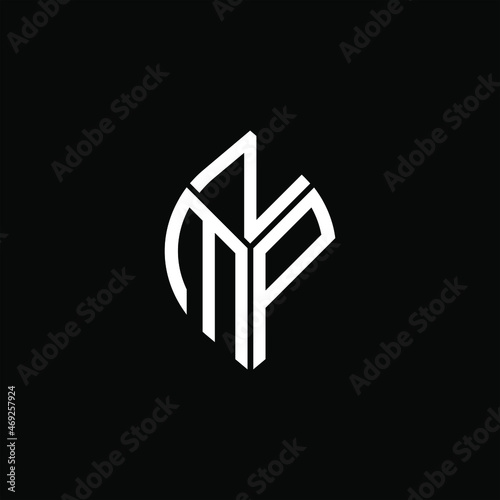 NMP letter logo creative design. NMP unique design
 photo
