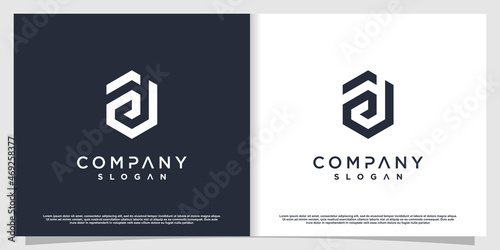 B logo design with modern creative style Premium Vector part 1