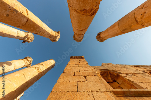 Jordan,JerashGovernorate, Jerash, Columns ofTemple of Zeus photo